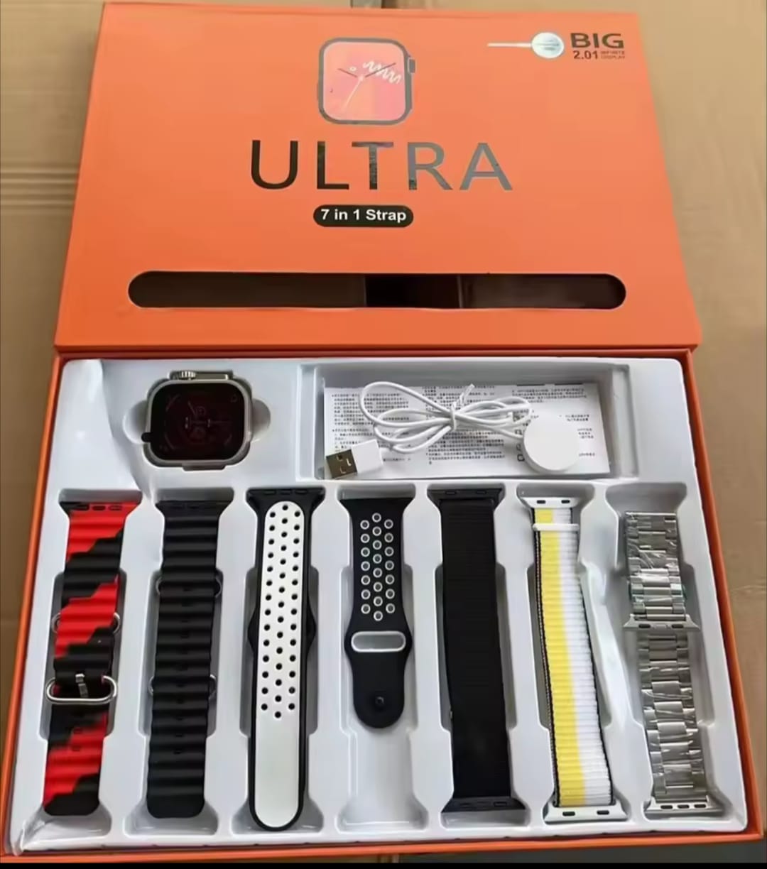 AirPods Pro 2 + Ultra 7-in -1 Smartwatch Combo | Premium Sound & amp; Style Deal