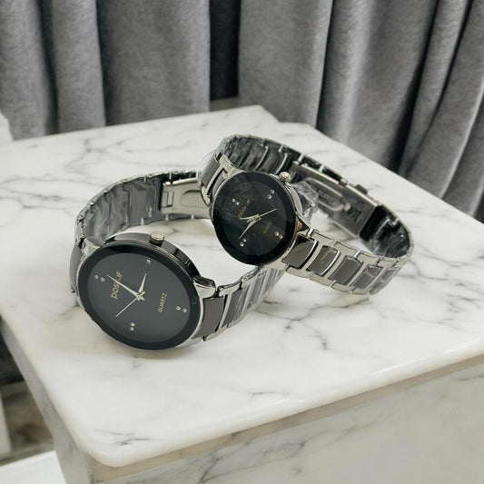 POSITIF Couple Watch - Elegant Matching His & Her Timepieces| Stylish Pair Gift For Lovers