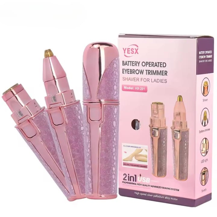 Portable Precision Electric Eyebrow trimmer with Built-in LED Light