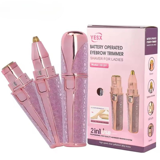 Portable Precision Electric Eyebrow trimmer with Built-in LED Light