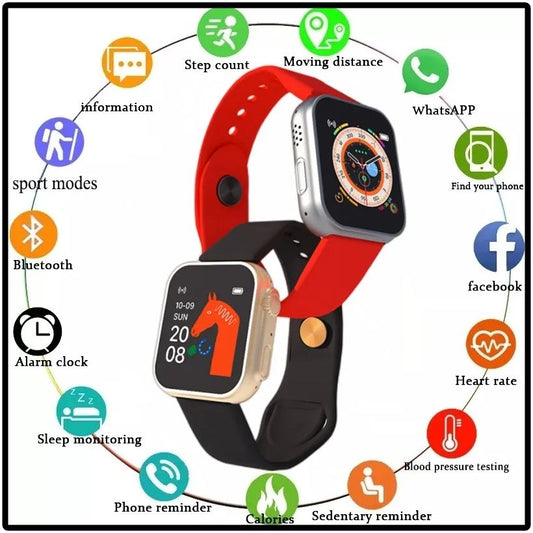 D20 Ulta Smart Watch Heart Rate Blood Pressure Oxygen Reloj Intelligent Smart Bracelet  ( random color)