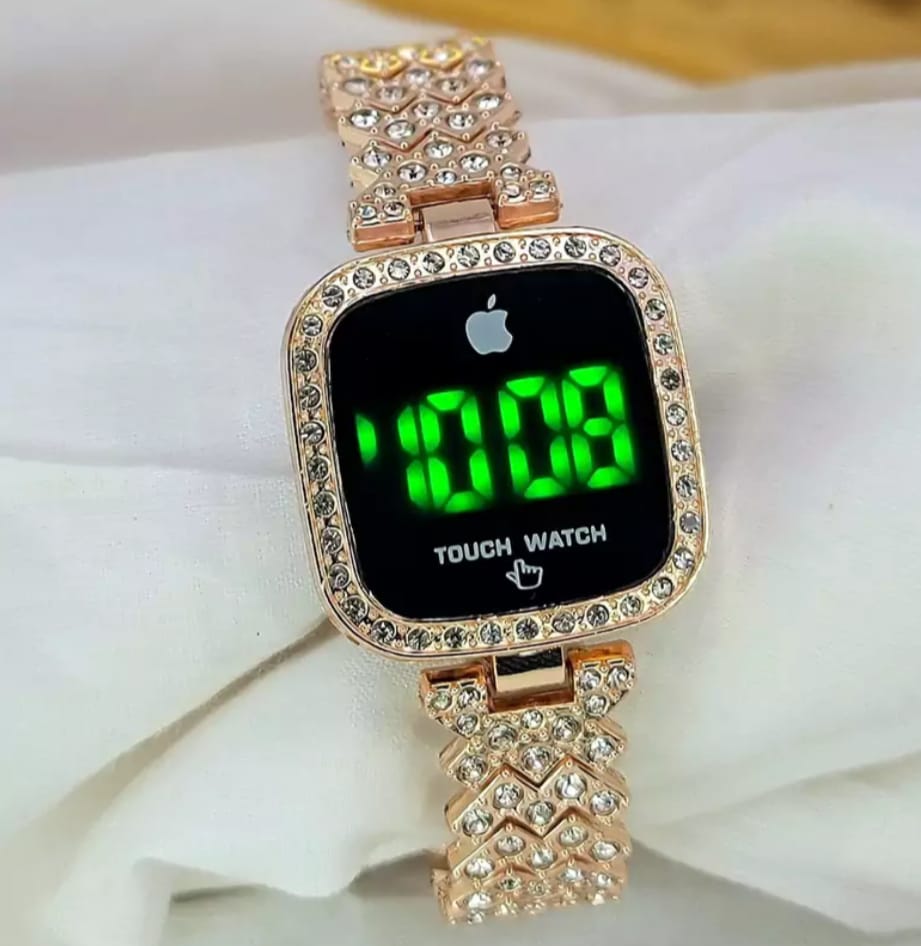 Ladies Square Dial Digital Watch Stylish Design Clear Display Comfortable Strap