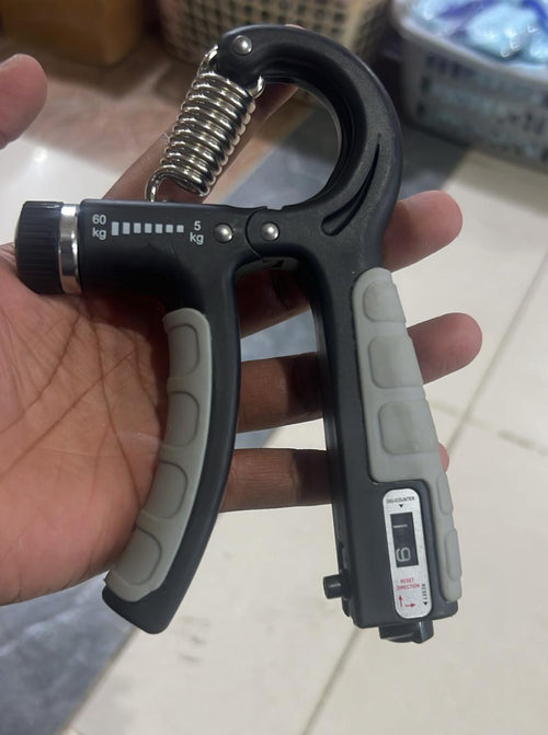 Adjustable Exerciser Hand Gripper With Counter Strengthener